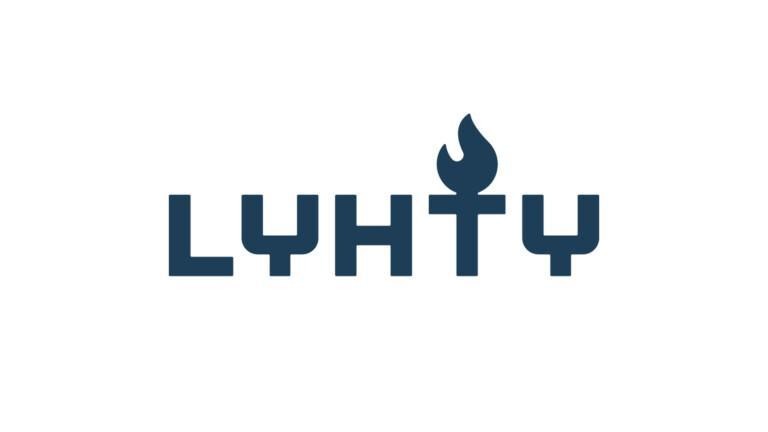 Tummansininen Lyhty-yhteistyöverkoston logo valkoista taustaa vasten.