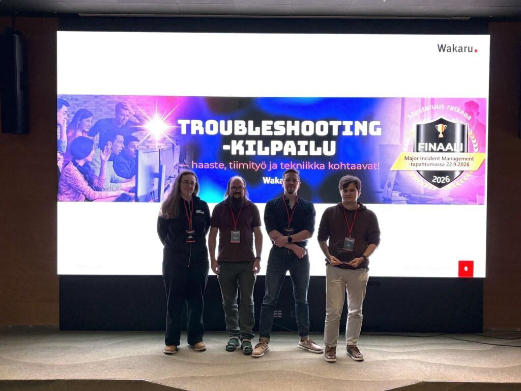 Istekin tiimi Wakarun Troubleshooting 2026 -kilpailussa. Kuvan omistaa Wakaru.