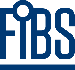 Finnish Business and Society FIBS -logo sinisellä.